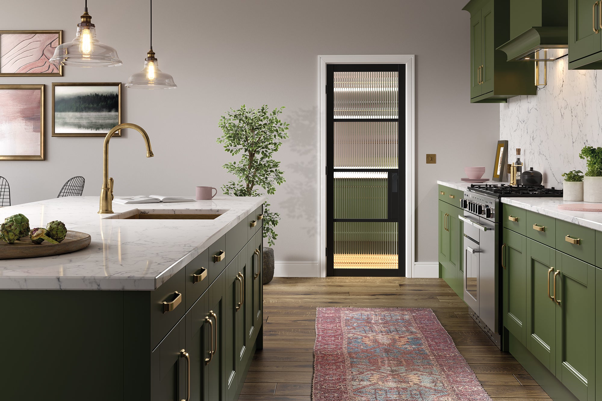 Reeded Glazed Doors Range