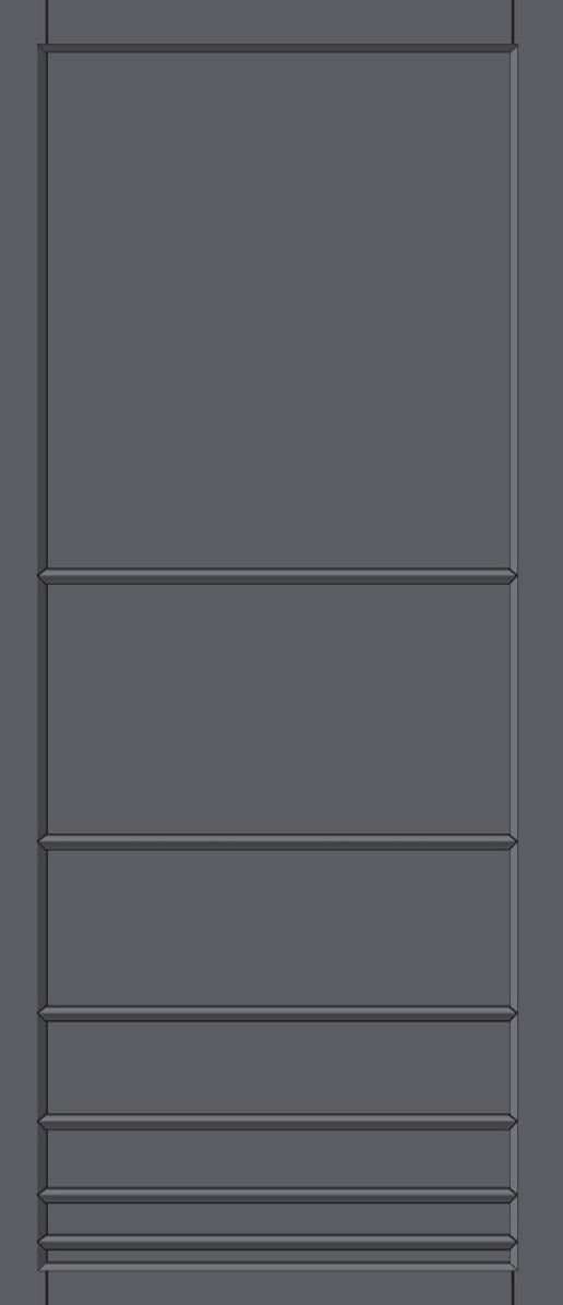 Urban Lite Chord Panel Door DD0110P - Dark Grey Premium Primed