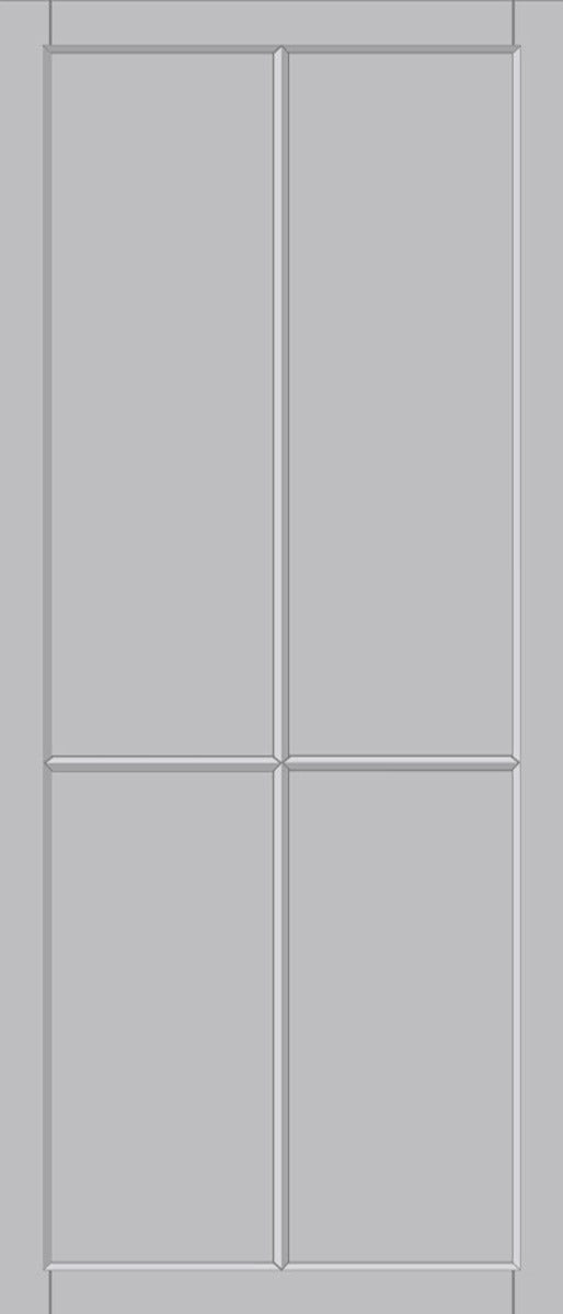 Urban Lite Kora Panel Door DD0116P - Light Grey Premium Primed
