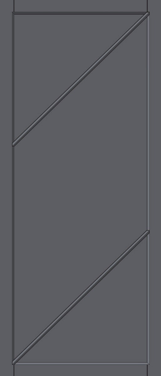 Urban Lite Aria Panel Door DD0124P - Dark Grey Premium Primed