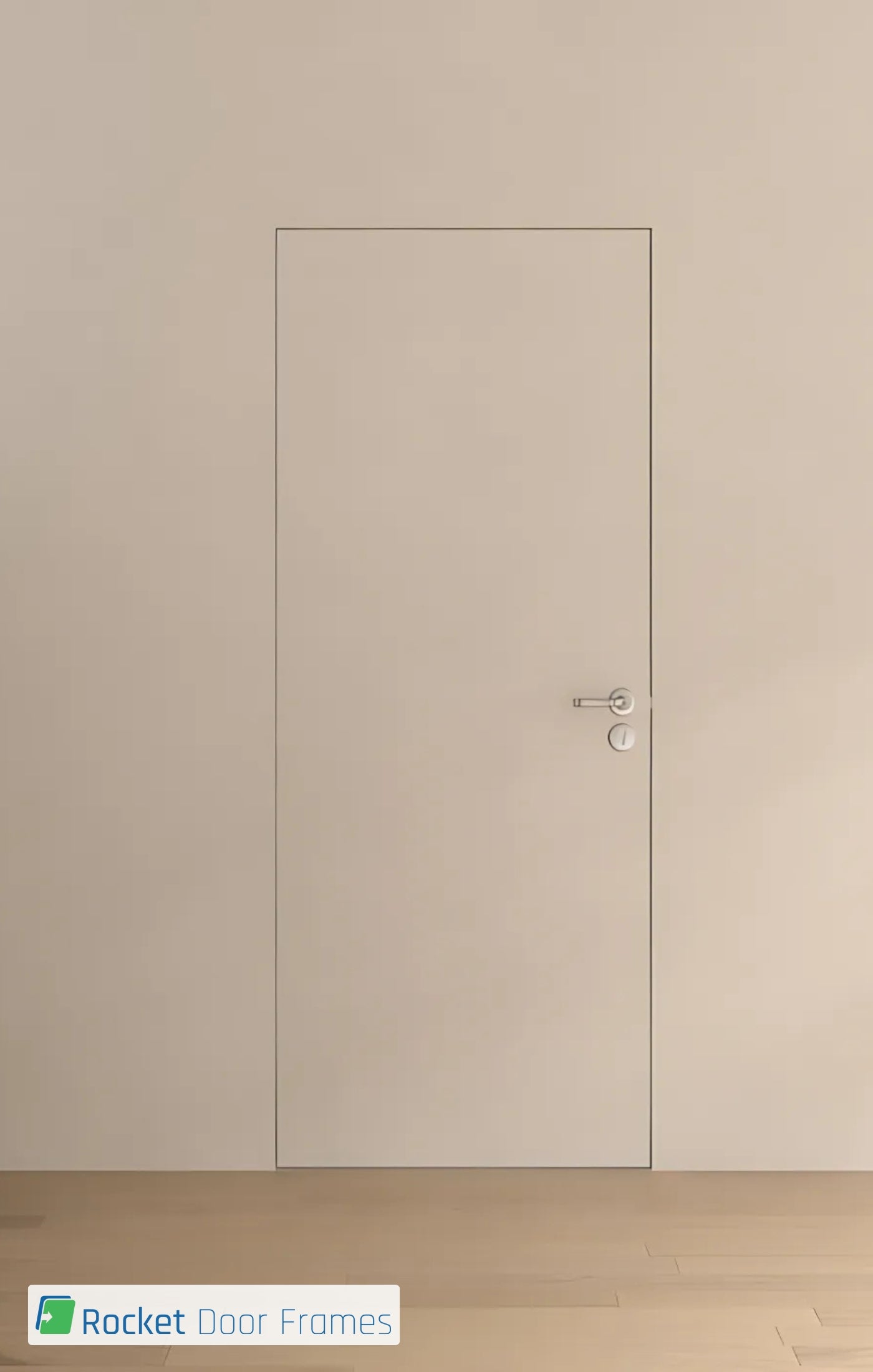 Flush Frameless Hinged Primed Fire Door Set – Universal Frame