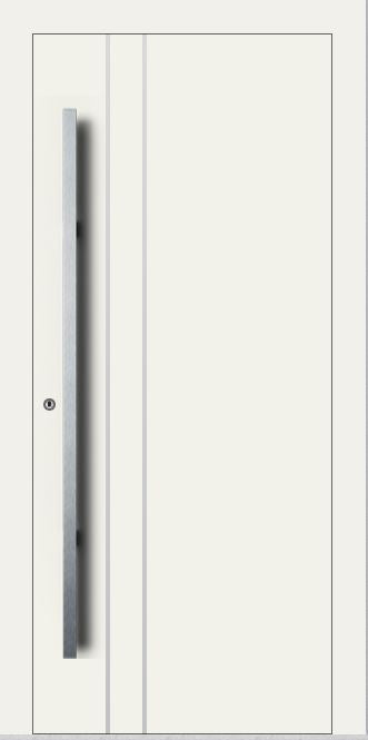 Turenwerke SL75 Design 1210 Premium75 Aluminium Door - Traffic White RAL 9016