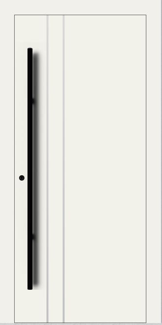 Turenwerke SL75 Design 1210B Premium75 Aluminium Door - Traffic White RAL 9016