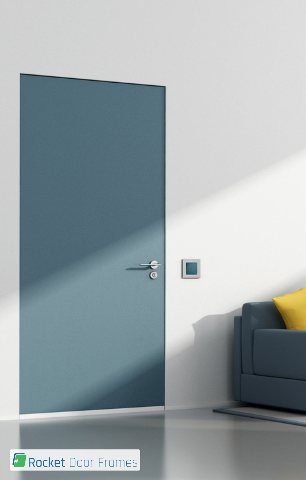 Flush Frameless Hinged Primed Door Set – Universal Frame