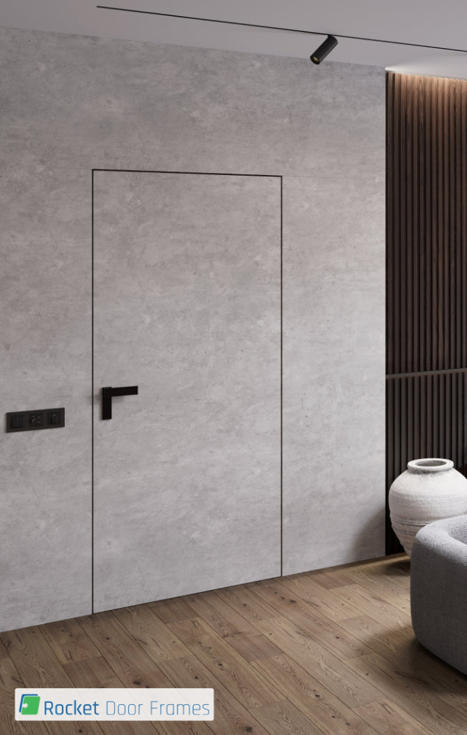 Flush Frameless Hinged Primed Door Set – Universal Frame