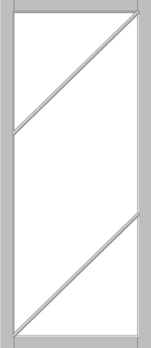 Urban Lite Aria Door DD0124F Frosted Glass - Light Grey Premium Primed