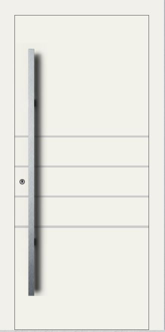 Turenwerke SL75 Design 270 Premium75 Aluminium Door - Traffic White RAL 9016
