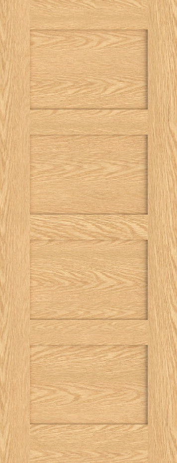 Artis Shaker 4P Unfinished Oak FD30 Fire Door
