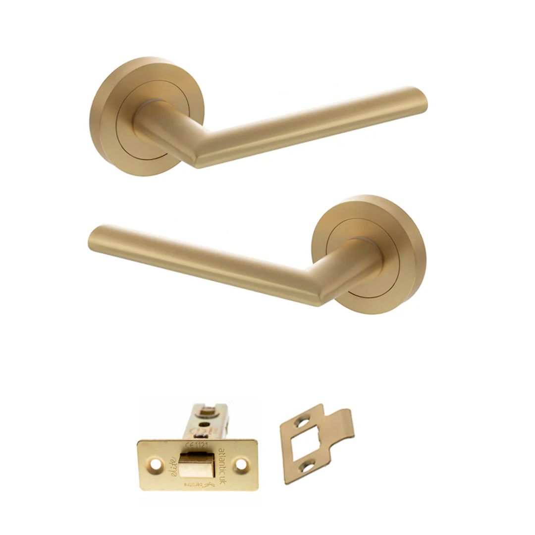 Atlantic S43R Status Alabama on Round Rose Door Handle Pack