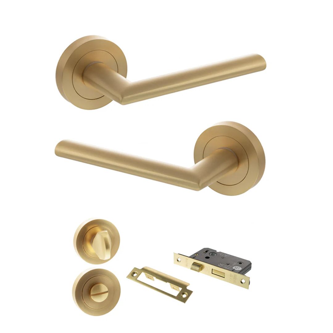 Atlantic S43R Status Alabama on Round Rose Door Handle Pack