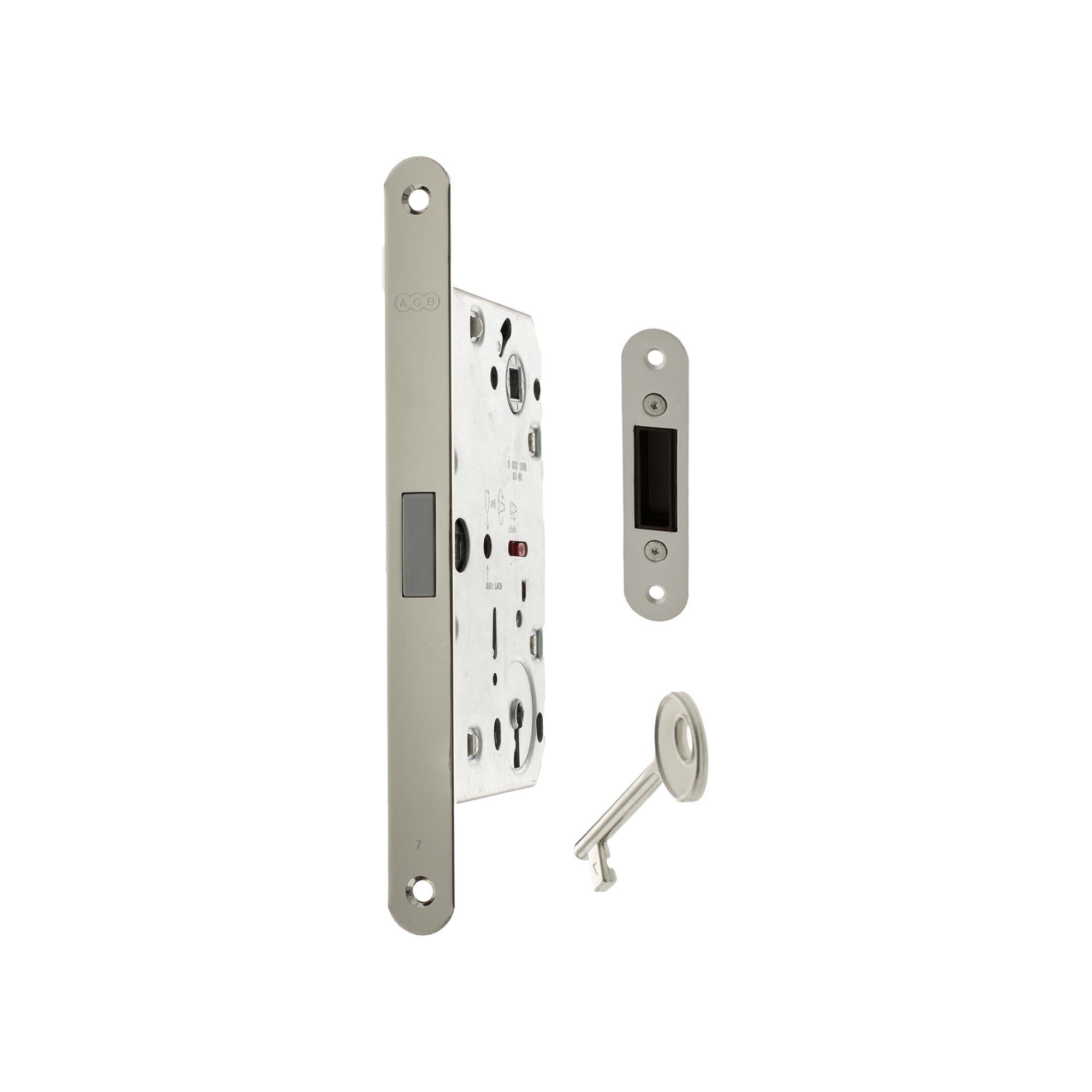 Atlantic AGB Polaris 2XT Magnetic Key Sashlock 50mm backset - Satin Chrome
