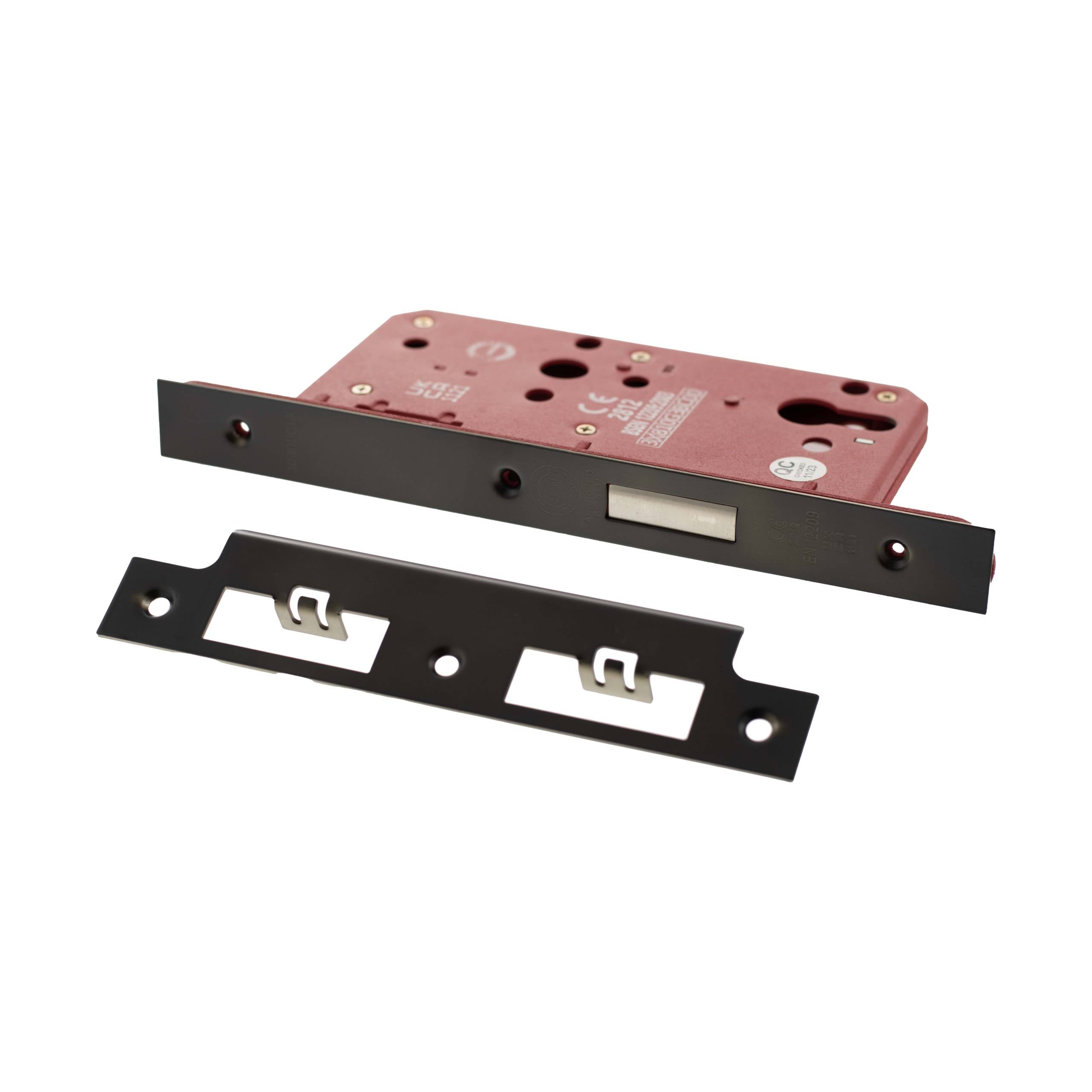 Atlantic DIN Euro Profile Deadlock Double Throw 60mm backset - Urban Dark Bronze