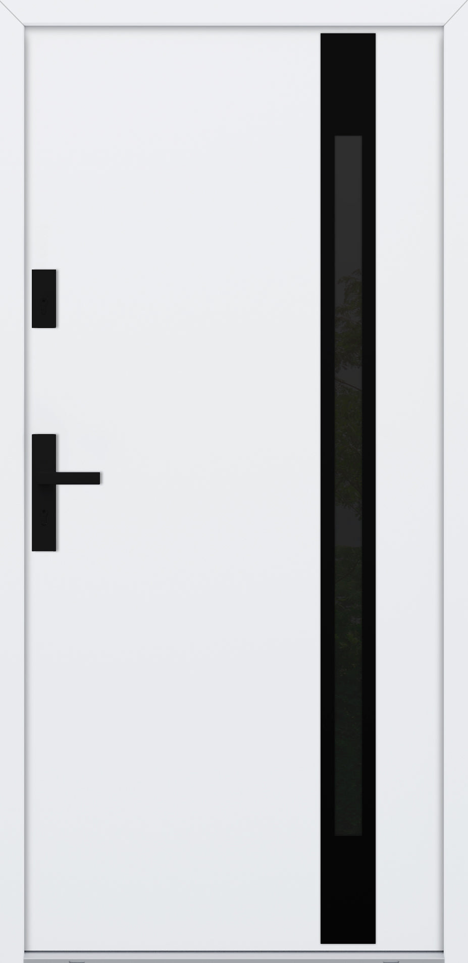 Turenwerke ATU 68 Design 524 Steel Door - White - Blackline