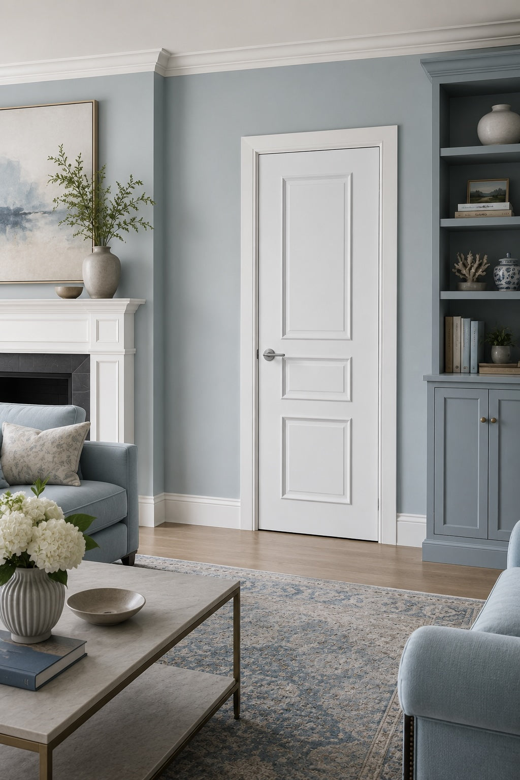 White Primed 3 Panel Internal Door - Artis Berlin