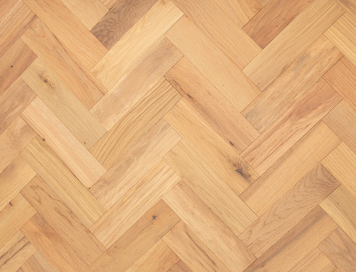 Ashdown Oak Natural Brushed Herringbone Engineered Wood Flooring | UV Oiled | 80 x 300 x 10/3mm