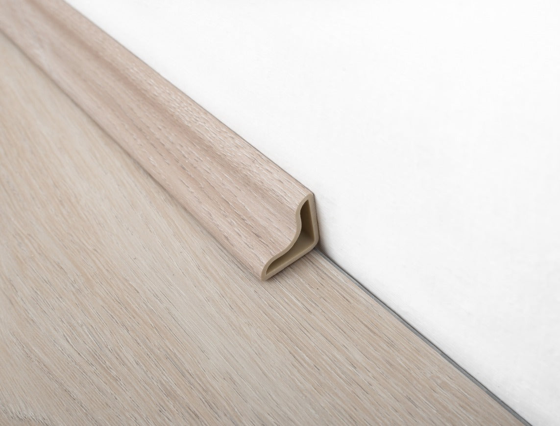 Light Almond SPC Vinyl Beading 2400 x 28 x 15mm