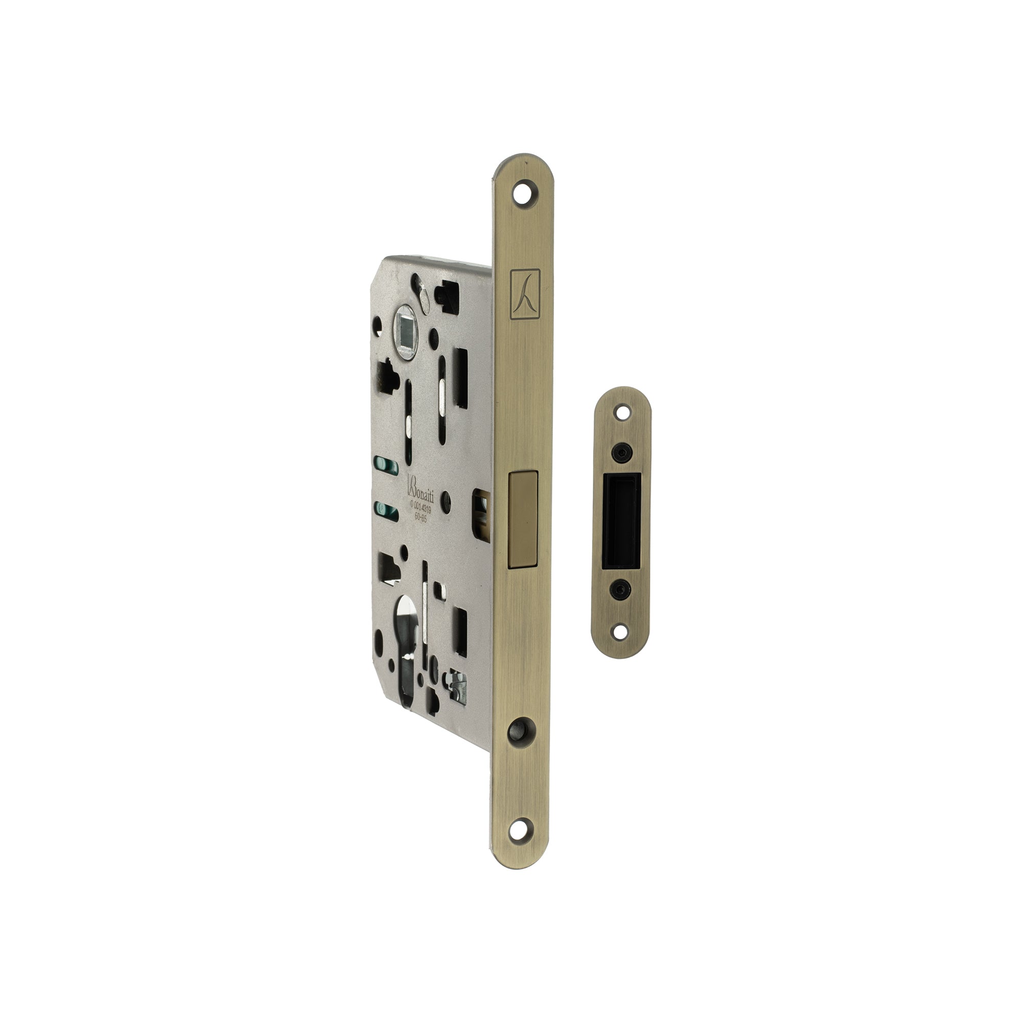 Atlantic Bonaiti Polaris 2XT Magnetic Euro Profile Sashlock 60mm backset - Matt Antique Brass