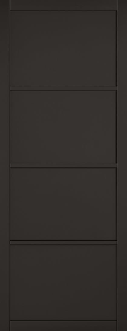 Artis Black Industrial 4 Panel Black Primed Door Internal door