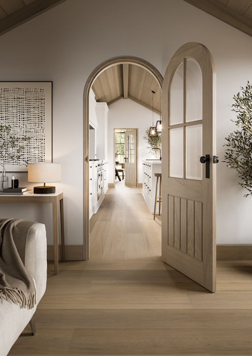 LPD Curved Door Lining Pre-Finished Blonde Oak