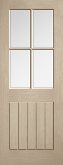 LPD Mexicano 4L Glazed Pre-Finished Blonde Oak Door