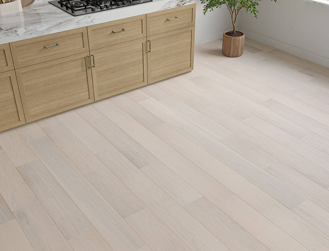 Brighstone Oak Whitewashed Brushed Plank Engineered Wood Flooring | UV Oiled | 180 x 300-1500 x 14/3mm