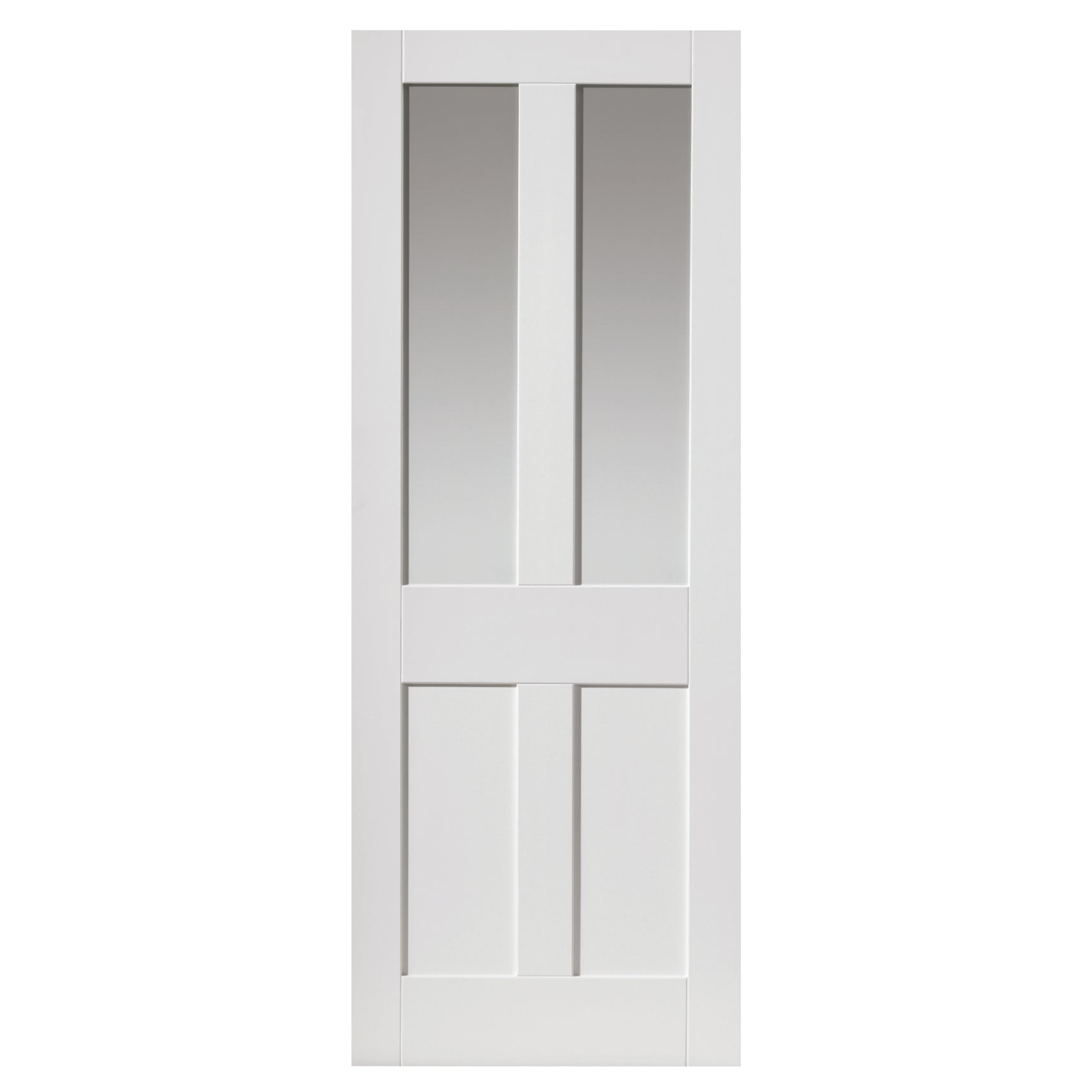 JB Kind Rushmore White Clear Glazed Internal Door