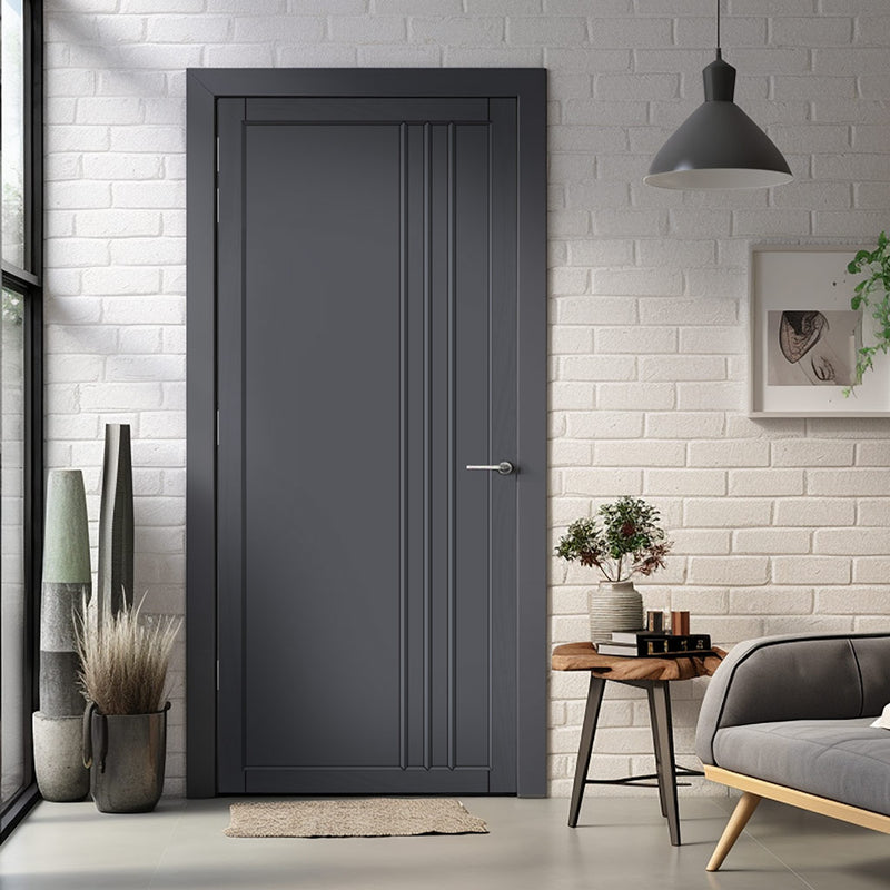 Urban Lite Bella Panel Door DD0103P - Dark Grey Premium Primed