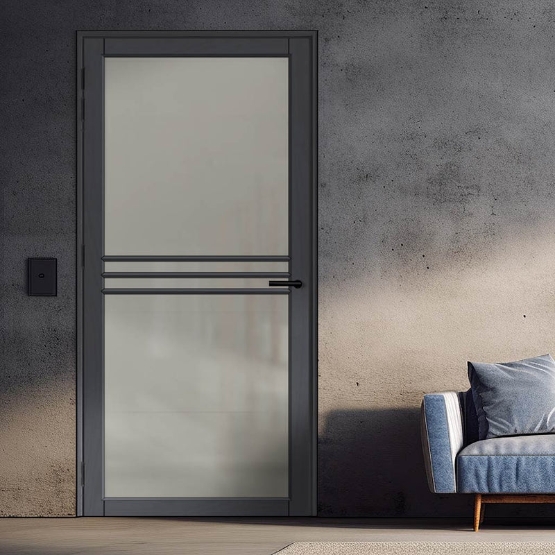 Urban Lite Adina Door DD0107F Frosted Glass - Dark Grey Premium Primed