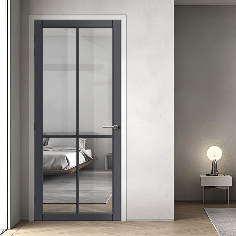 Urban Lite Kora Door DD0116C Clear Glass - Dark Grey Premium Primed