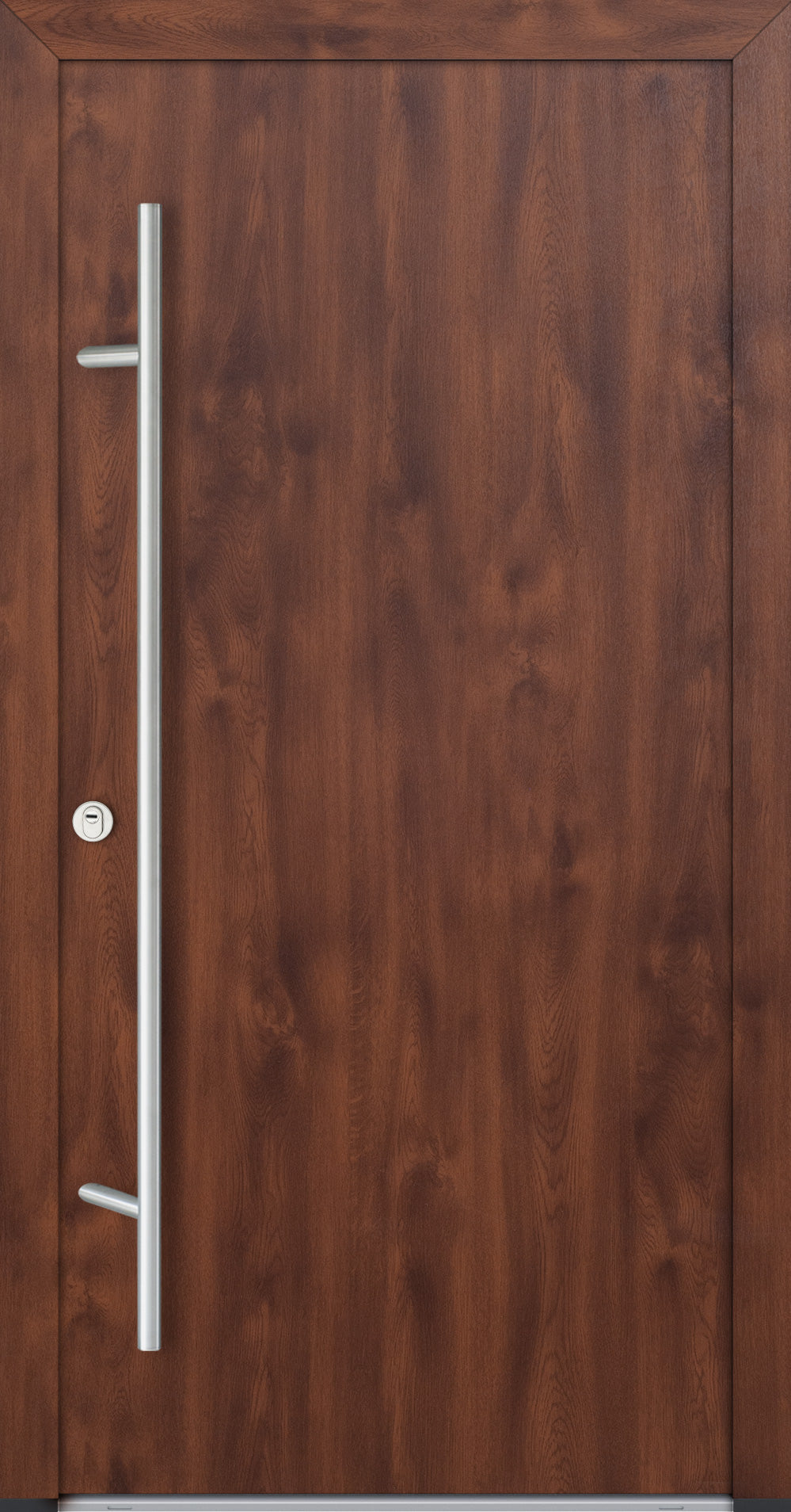 Turenwerke ALU-STEEL DS68 Design 00 Steel Door - Wood Finish Options