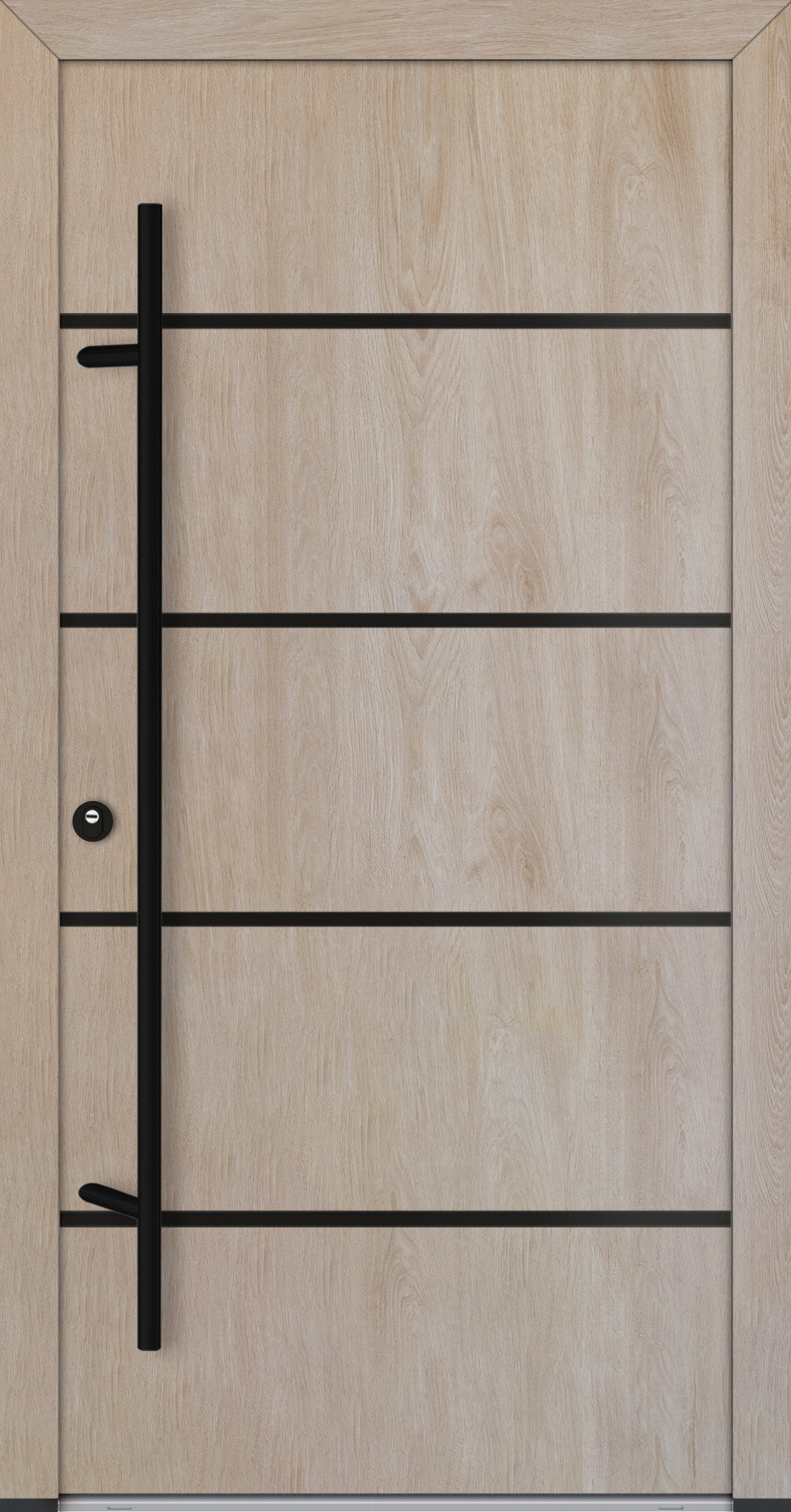 Turenwerke ALU-STEEL DS68 Design 22 Steel Door - Wood Finish Options - Blackline