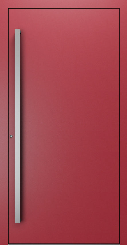 Turenwerke SL75 Design 00 Premium75 aluminium door in purple red RAL 3004