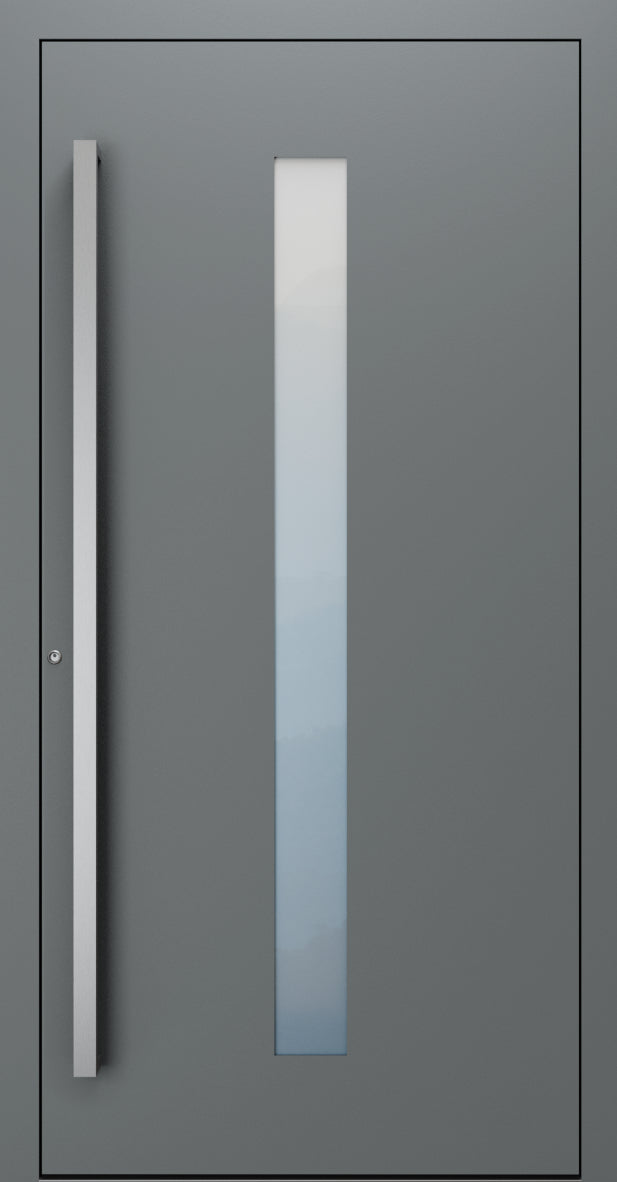 Turenwerke SL75 Design 01 Premium75 aluminium door in basalt grey RAL 7012