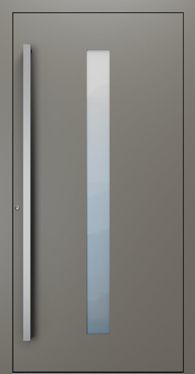 Turenwerke SL75 Design 01 Premium75 aluminium door in umbra grey RAL 7022