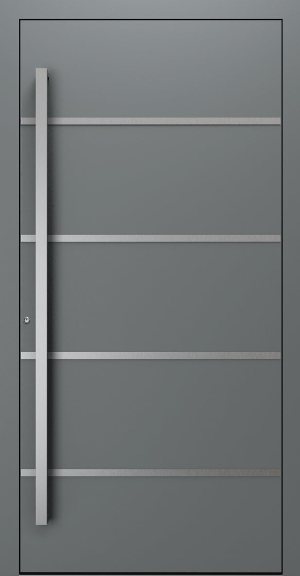 Turenwerke SL75 Design 02 Premium75 aluminium door in basalt grey RAL 7012