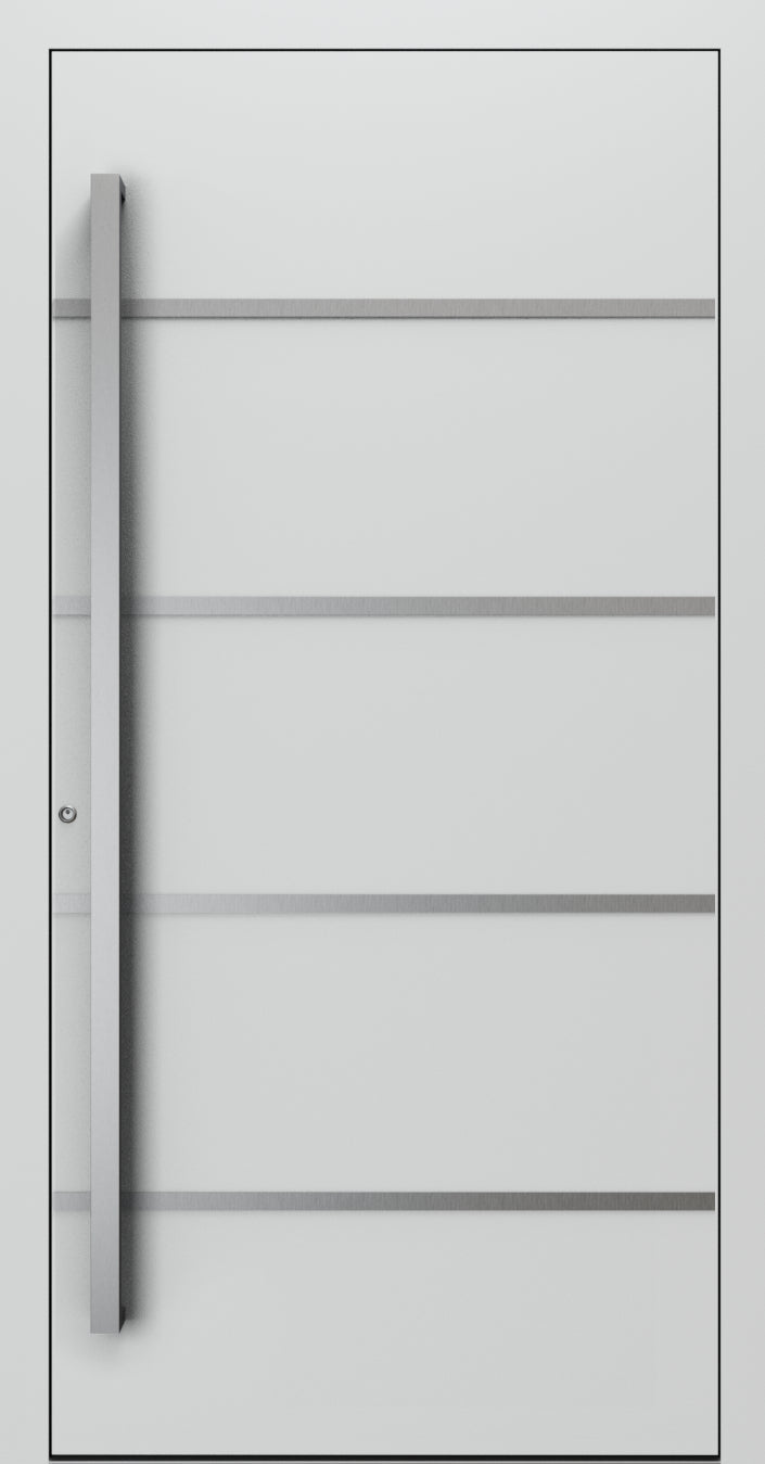 Turenwerke SL75 Design 02 Premium75 aluminium door in light grey RAL 7035