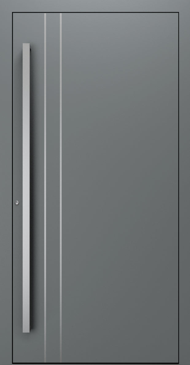 Turenwerke SL75 Design 1210 Premium75 aluminium door in basalt grey RAL 7012