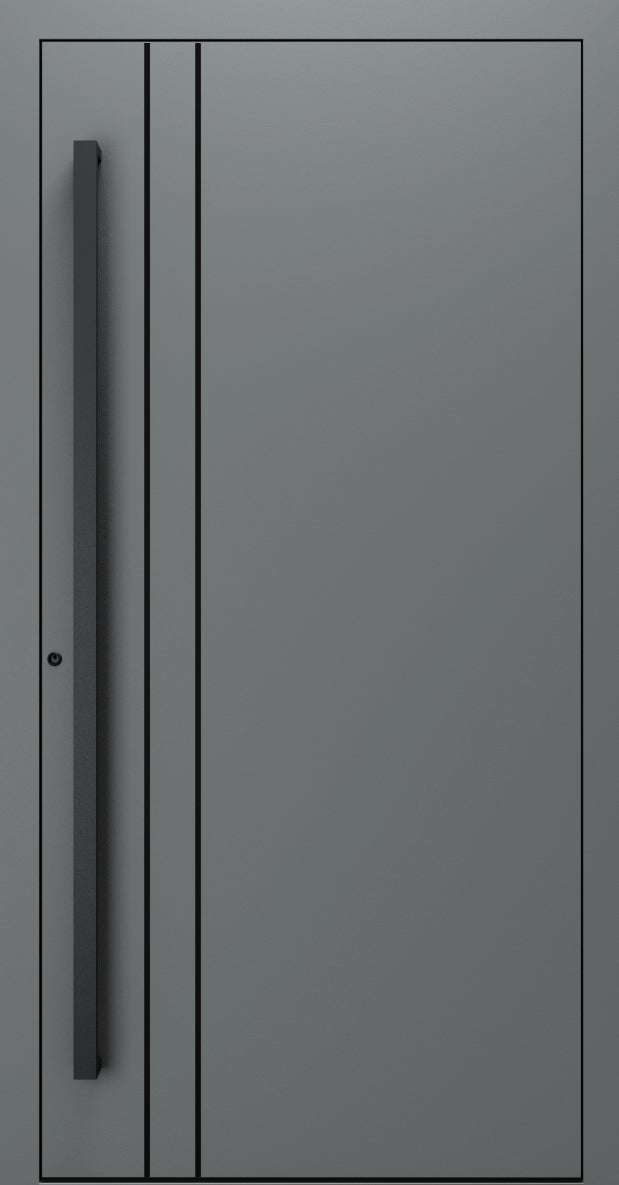 Turenwerke SL75 Design 1210B Premium75 aluminium door in basalt grey RAL 7012