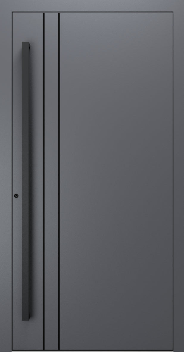 Turenwerke SL75 Design 1210B Premium75 aluminium door in slate grey RAL 7015