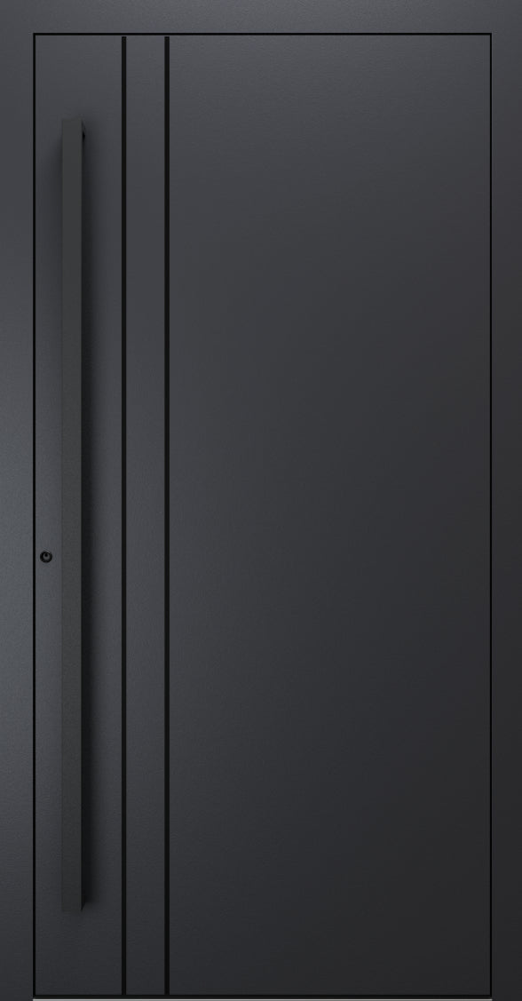 Turenwerke SL75 Design 1210B Premium75 aluminium door in black grey RAL 7021