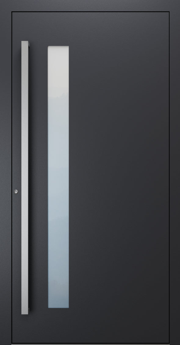 Turenwerke SL75 Design 14 Premium75 aluminium door in black grey RAL 7021