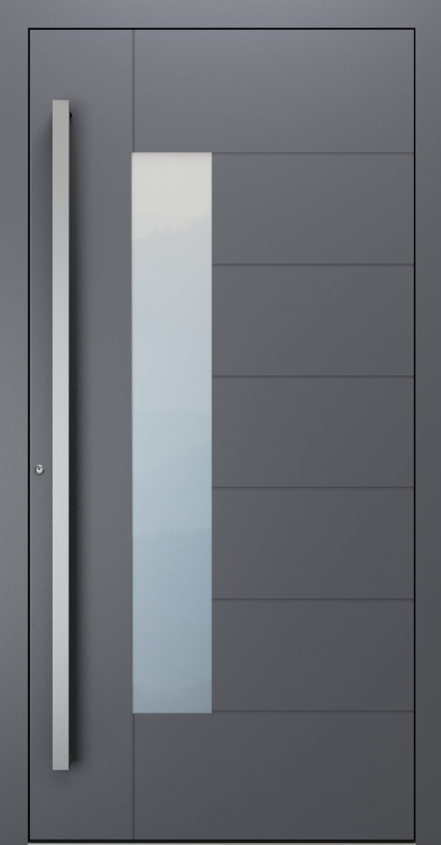 Turenwerke SL75 Design 1420 Premium75 aluminium door in slate grey RAL 7015