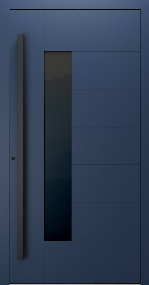 Turenwerke SL75 Design 1420B Premium75 aluminium door in sapphire blue RAL 5003