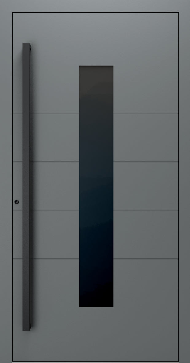 Turenwerke SL75 Design 1450B Premium75 aluminium door in basalt grey RAL 7012
