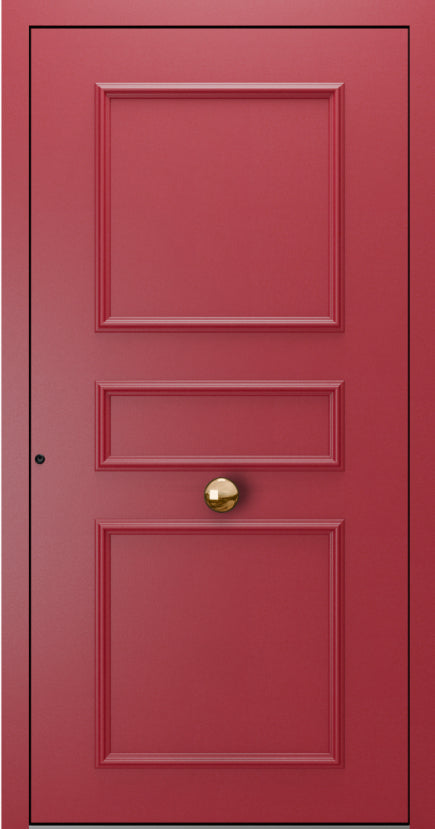 Turenwerke SL75 Design 1910 Premium75 Classic Aluminium Door - Purple Red RAL 3004