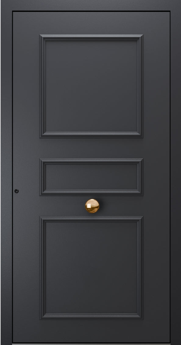 Turenwerke SL75 Design 1910 Premium75 Classic Aluminium Door - Black Grey RAL 7021