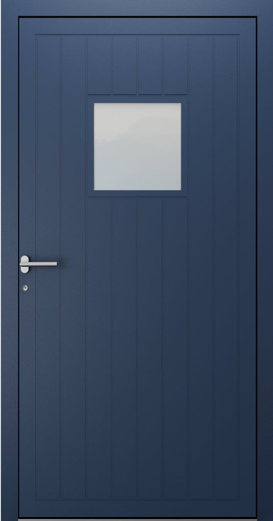 Turenwerke SL75 Design 1990 Premium75 Classic Aluminium Door - Sapphire Blue RAL 5003