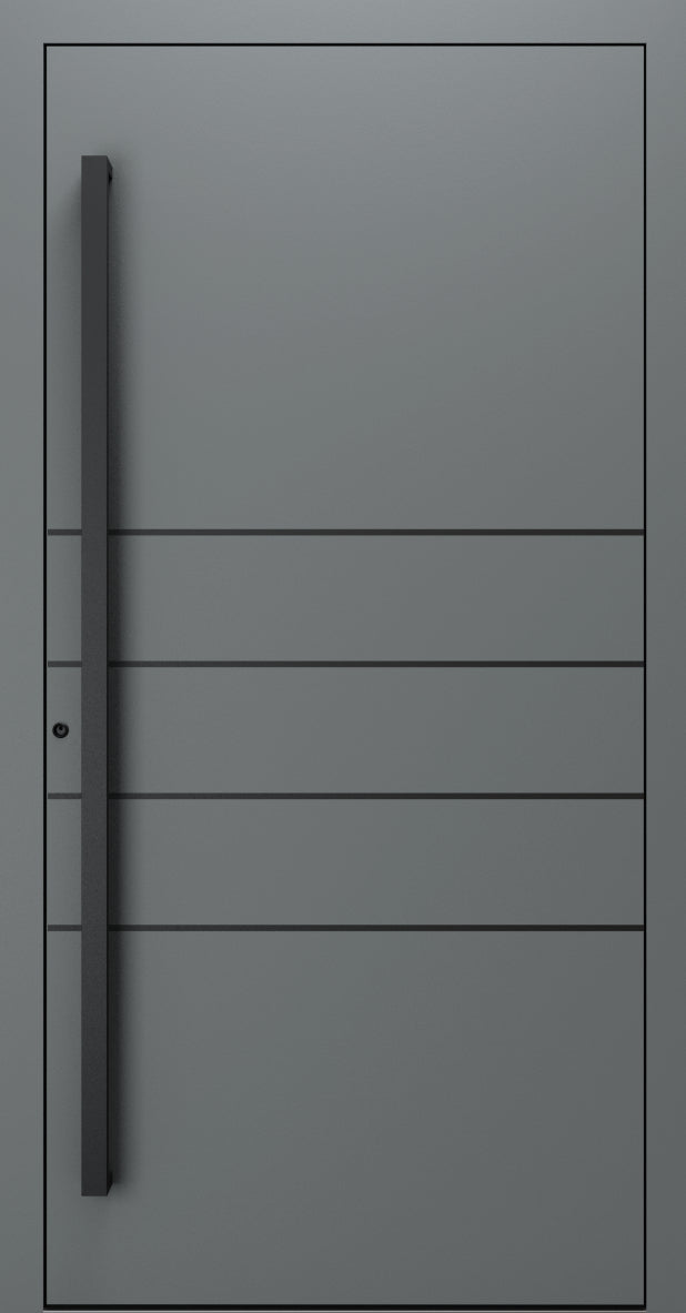 Turenwerke SL75 Design 270B Premium75 aluminium door in basalt grey RAL 7012
