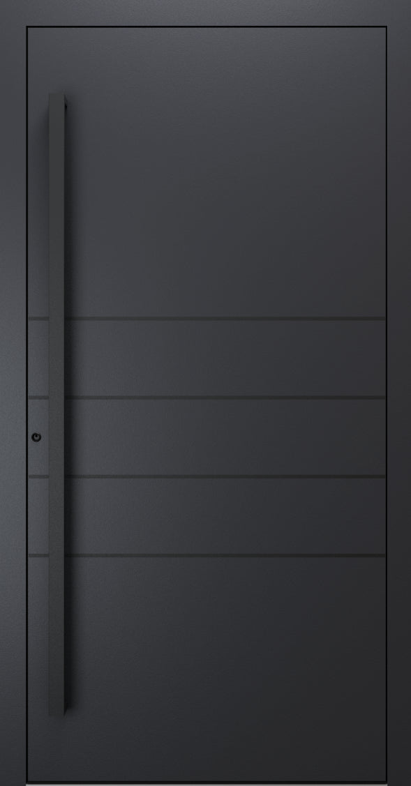 Turenwerke SL75 Design 270B Premium75 aluminium door in black grey RAL 7021