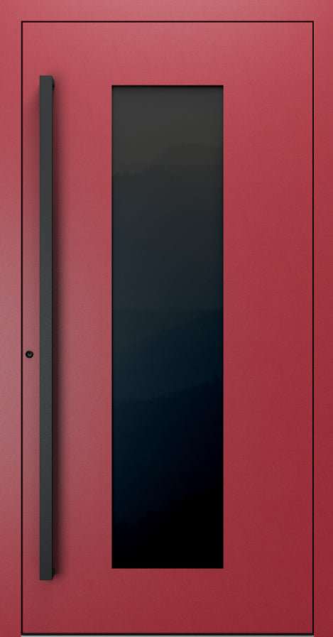Turenwerke SL75 Design 28 Premium75 aluminium door in purple red RAL 3004